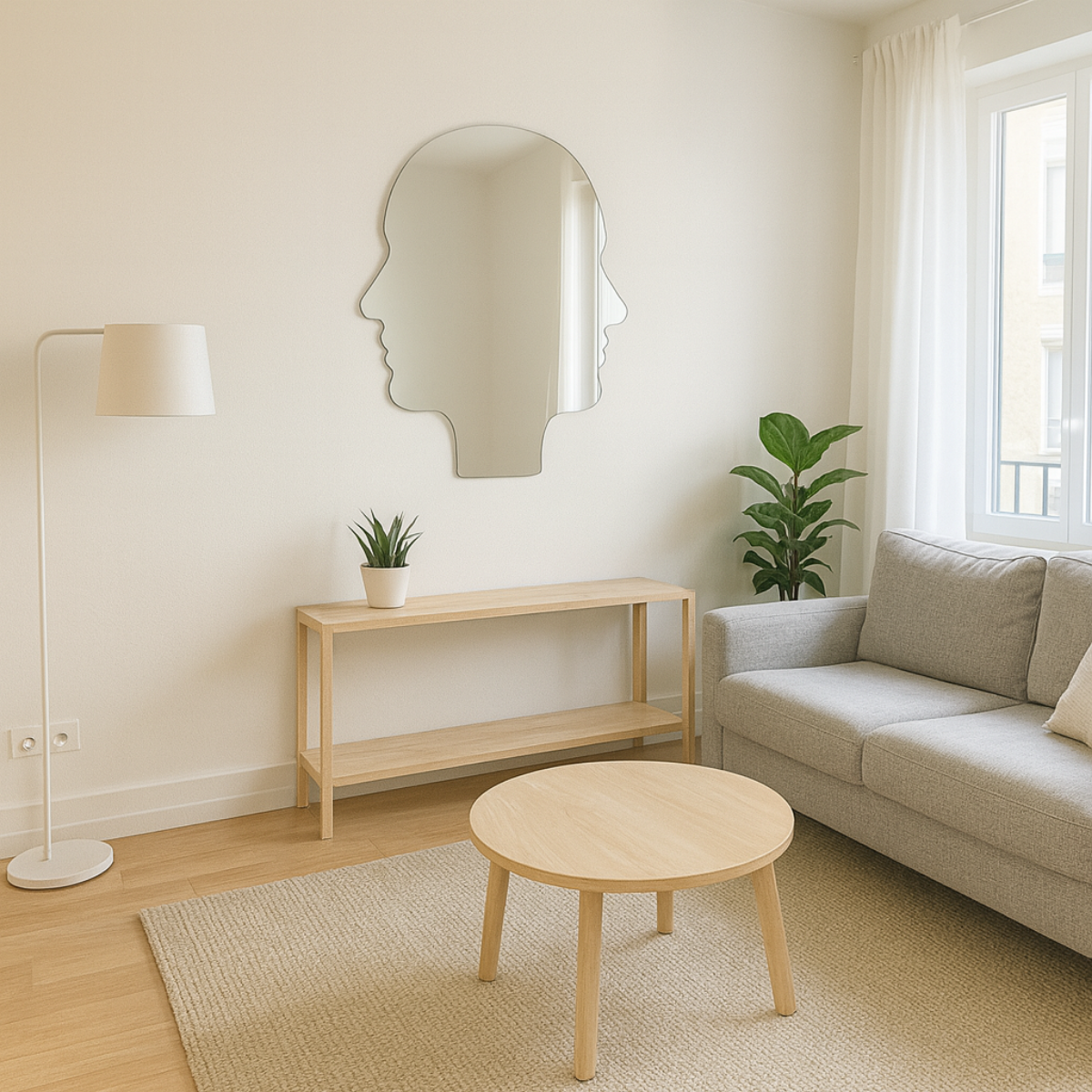 Miroir Visages surréaliste