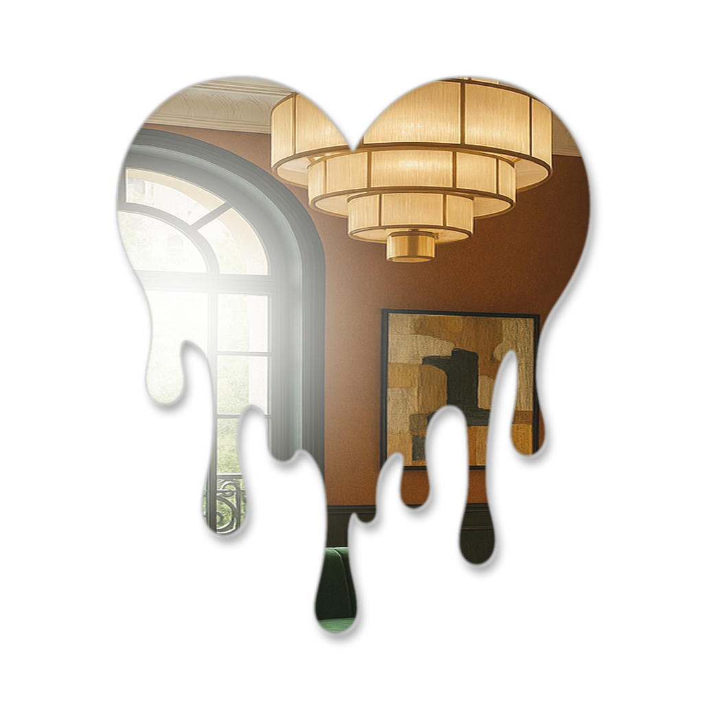 Miroir Cœur qui se dissout