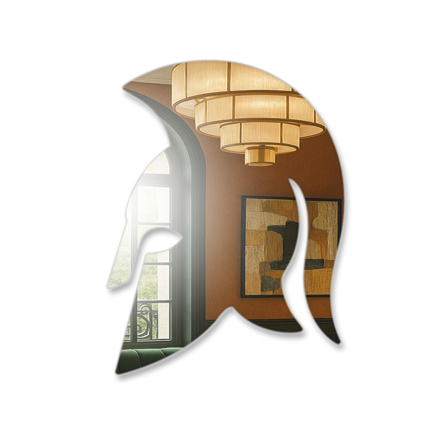 Miroir Casque d'Athéna