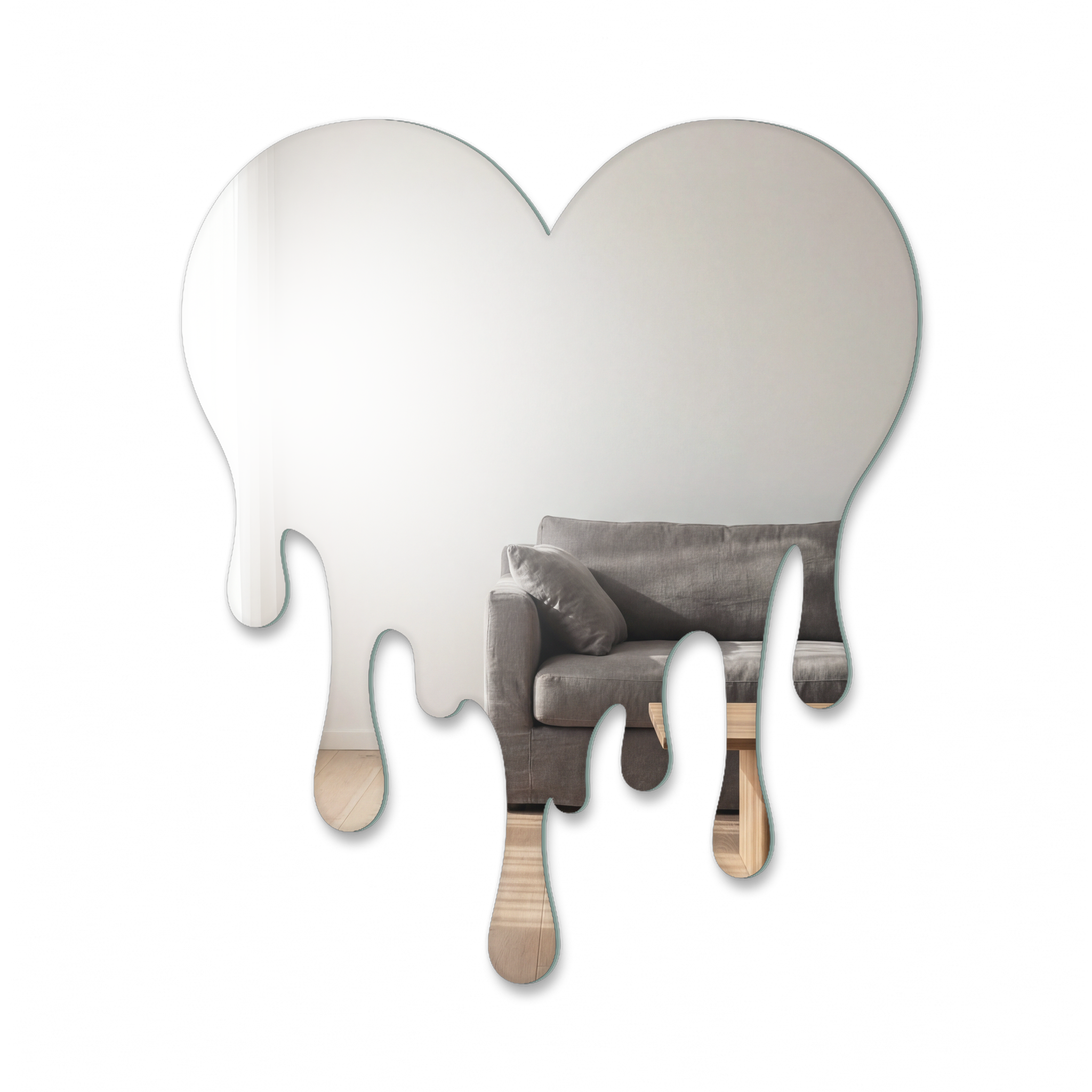 Miroir Cœur qui se dissout