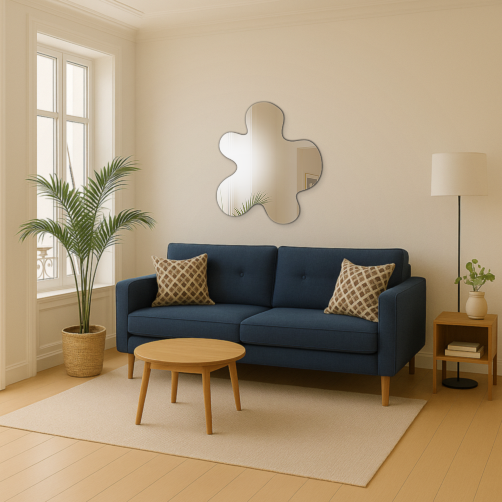 Miroir Forme biomorphique