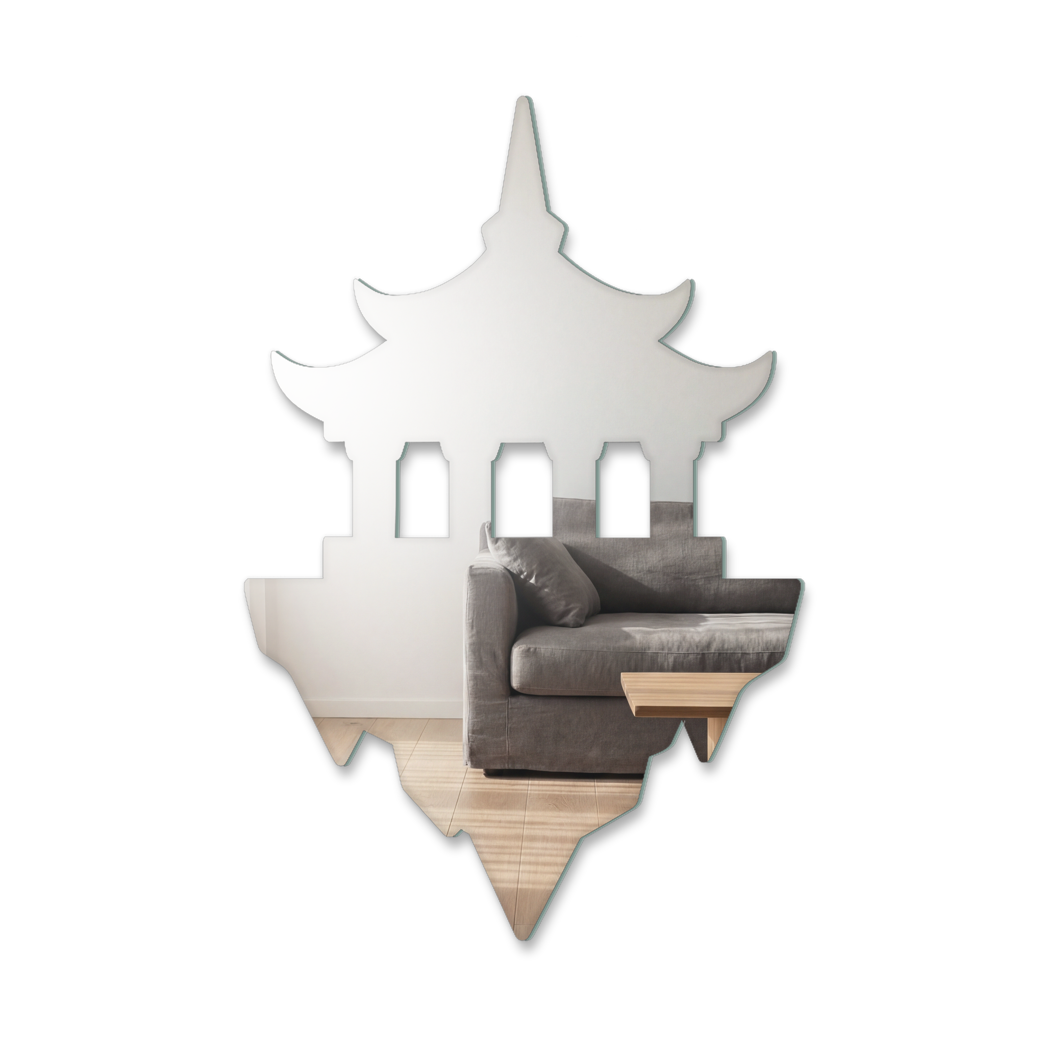 Miroir Temple flottant