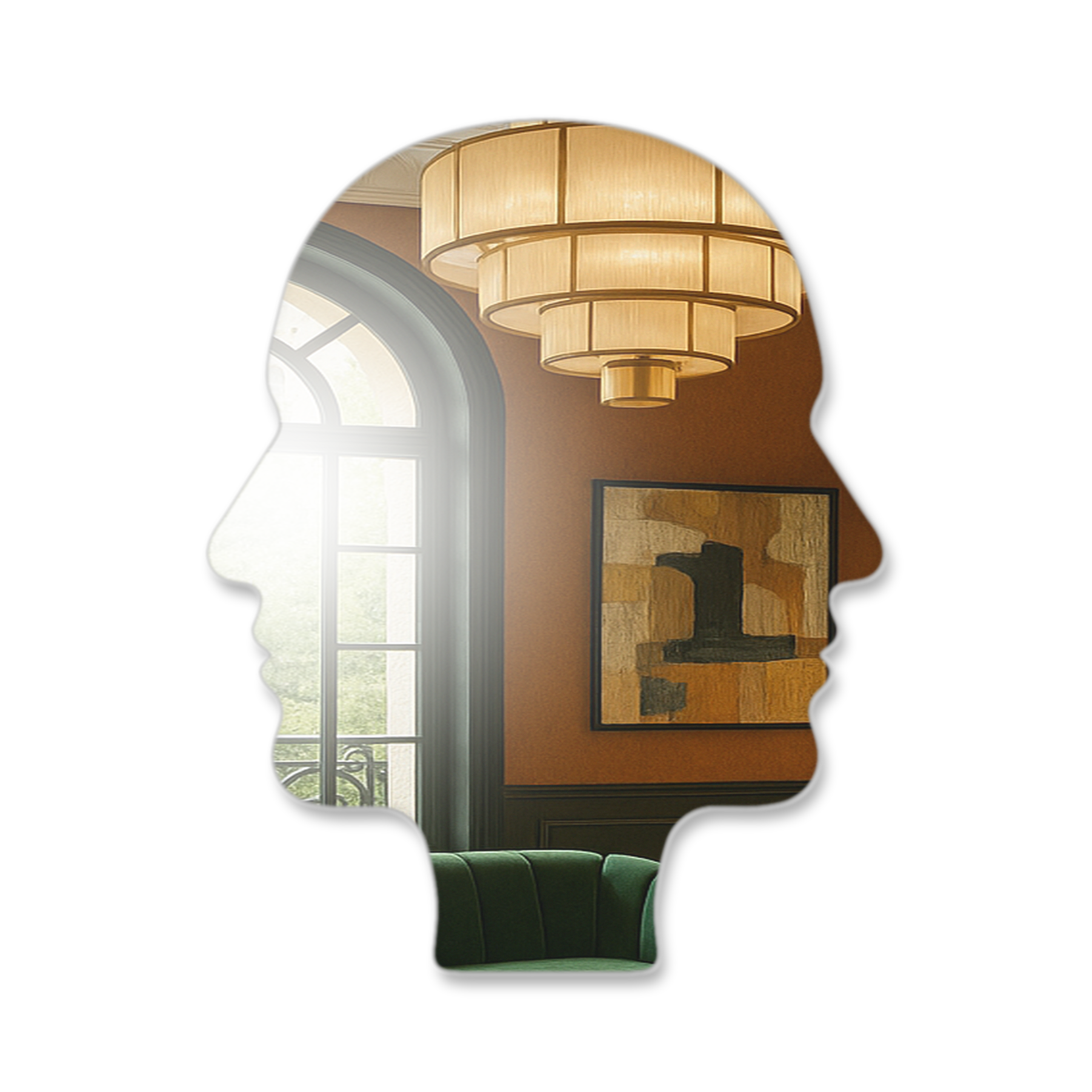 Miroir Visages surréaliste