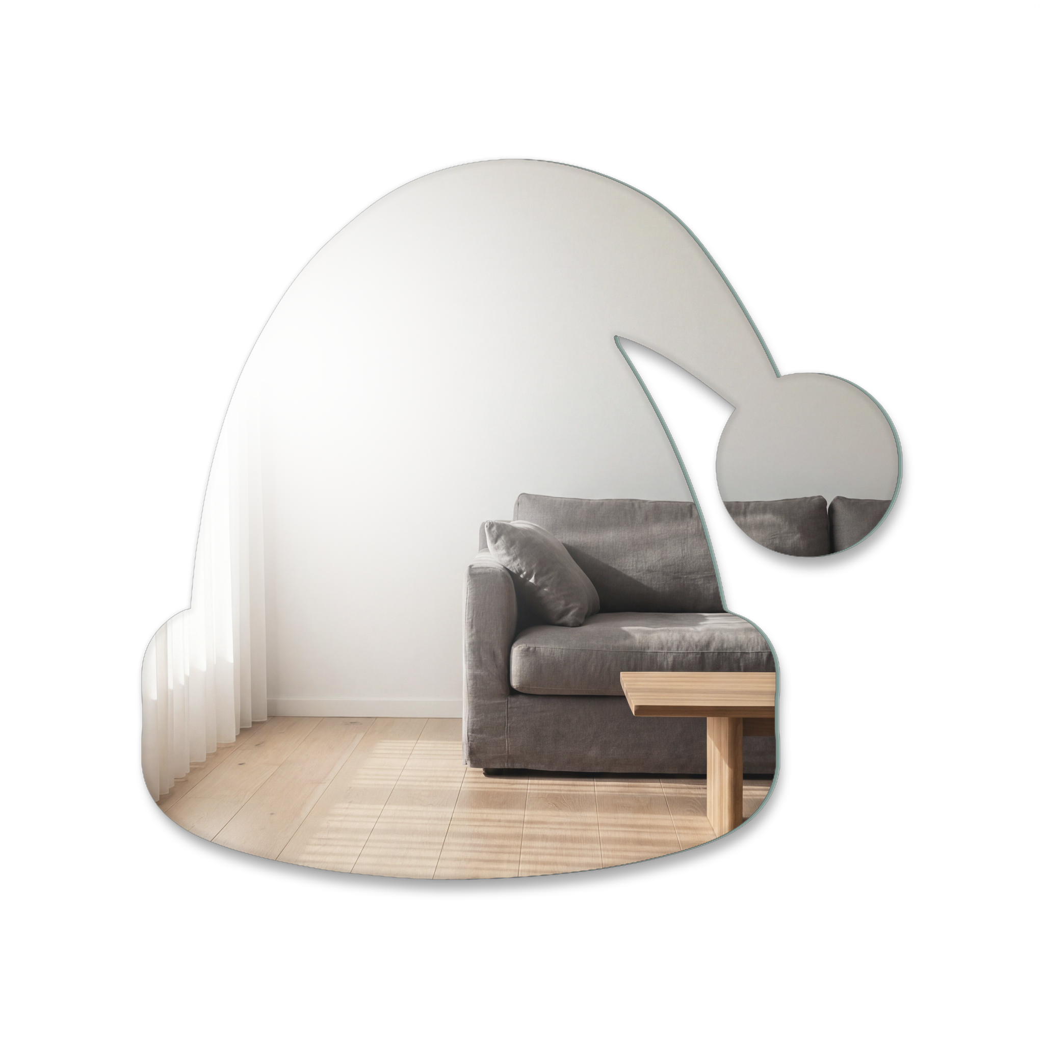 Miroir Chapeau de père noël