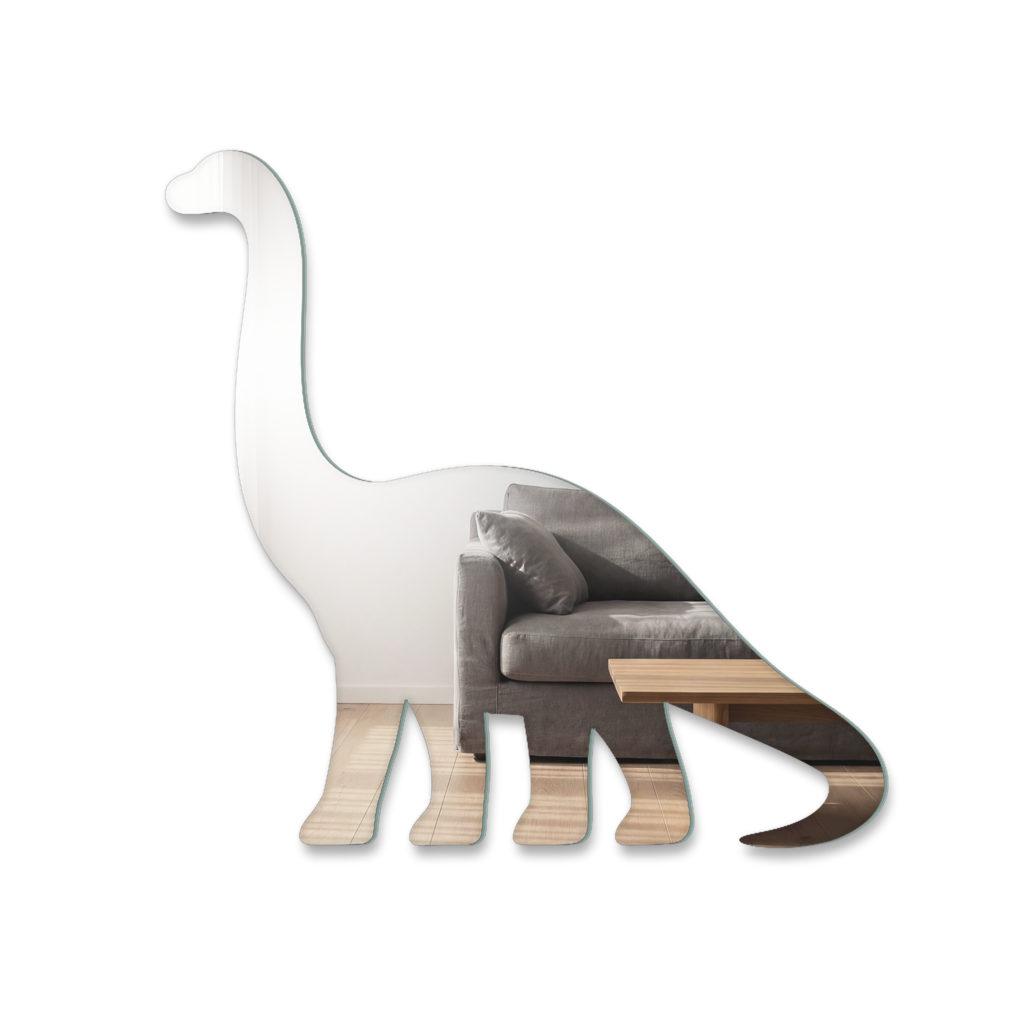 Miroir Dinosaure à long cou