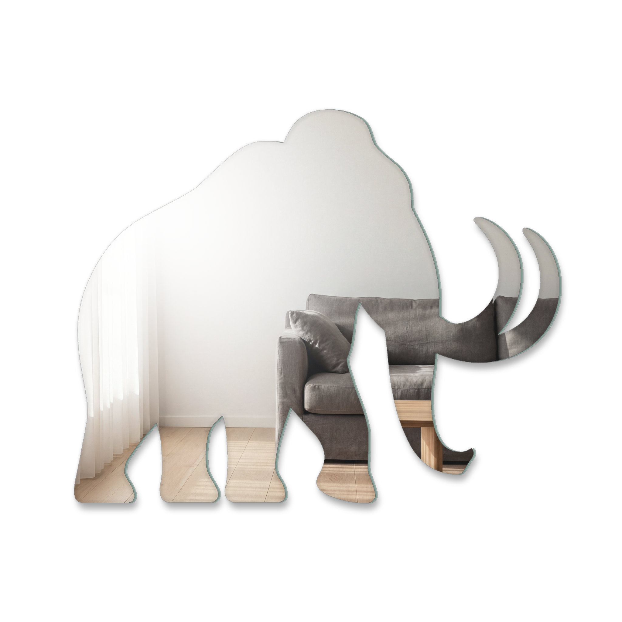 Miroir Mammouth stylisé