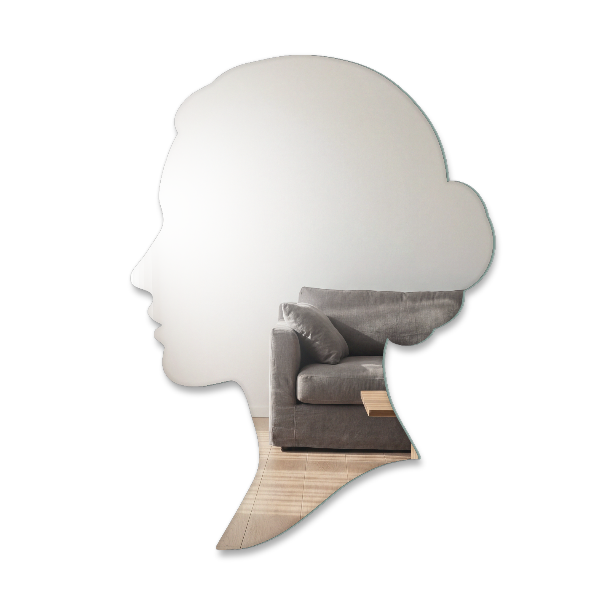 Miroir Profil visage femme