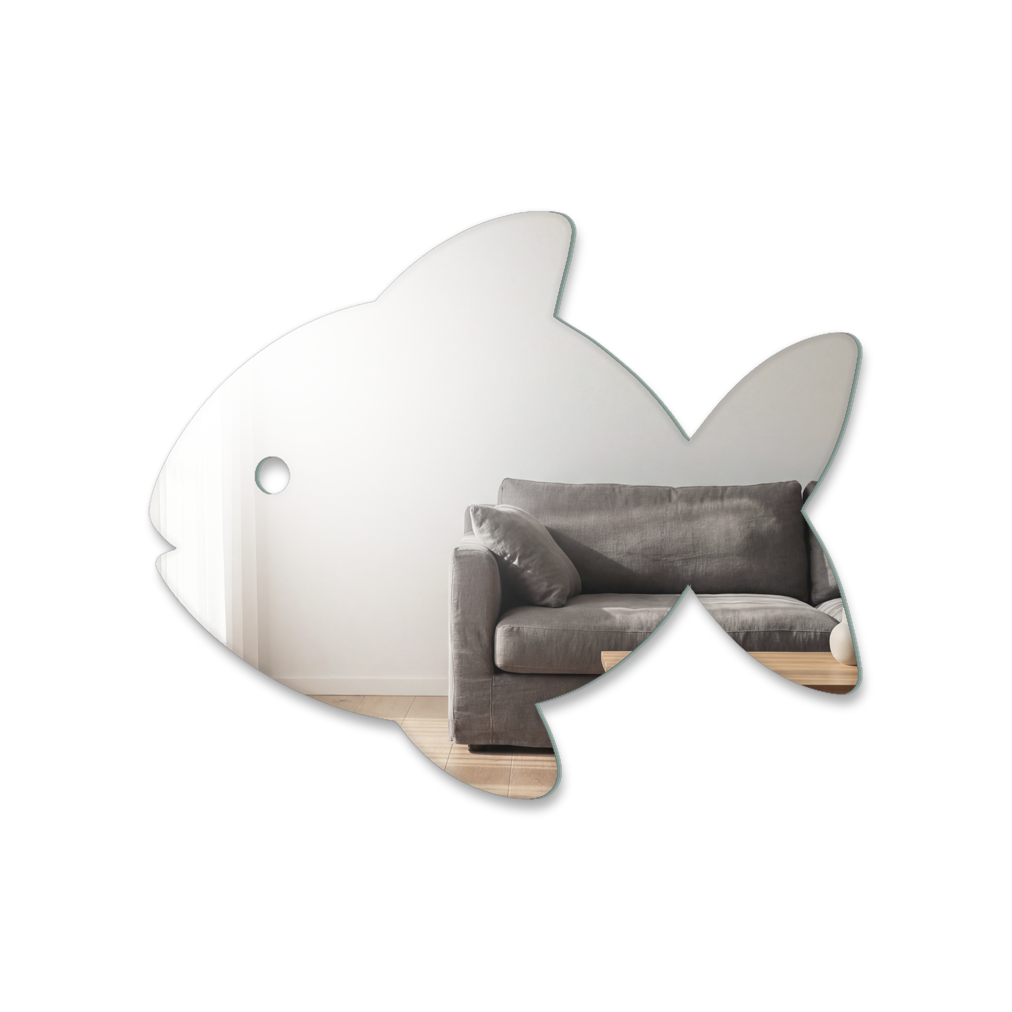 Miroir Poisson rouge