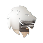 Miroir Tête de lion géométrique