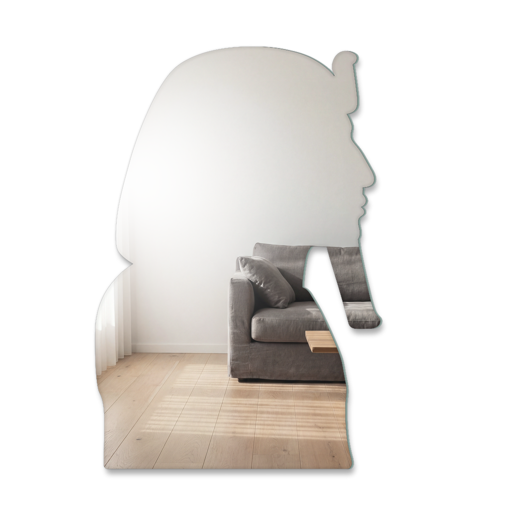 Miroir Statue de pharaon profilée