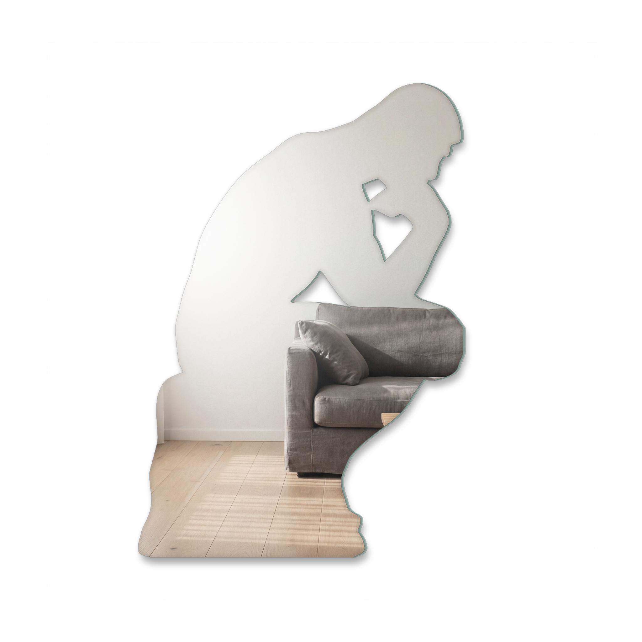 Miroir Le Penseur de Rodin