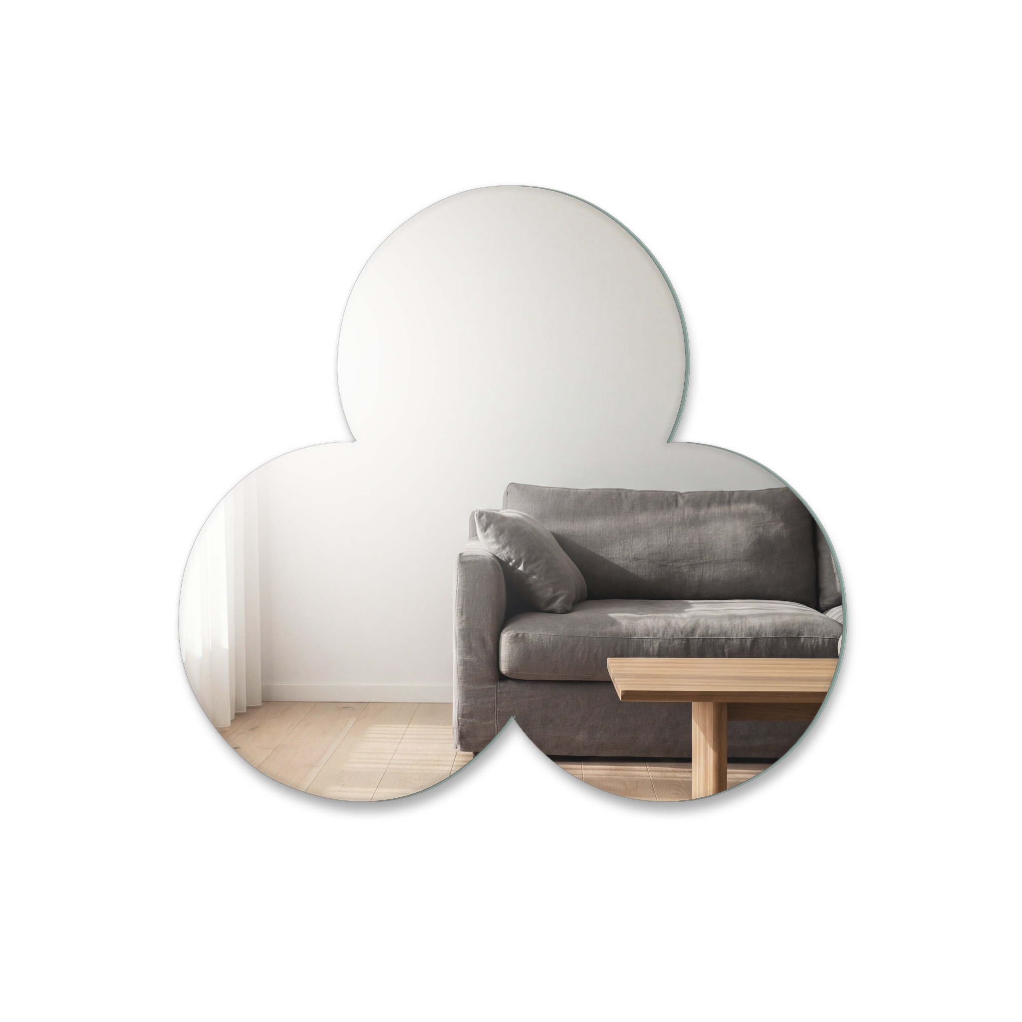 Miroir Triple rond