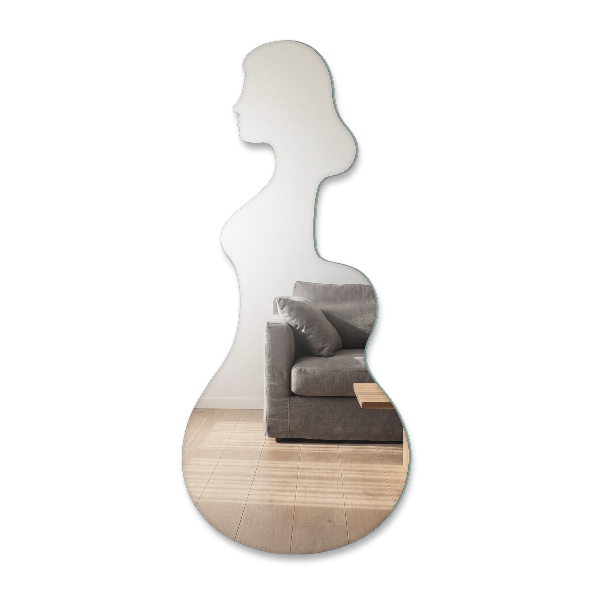 Miroir Guitare femme surréaliste