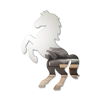 Miroir Cheval cabré