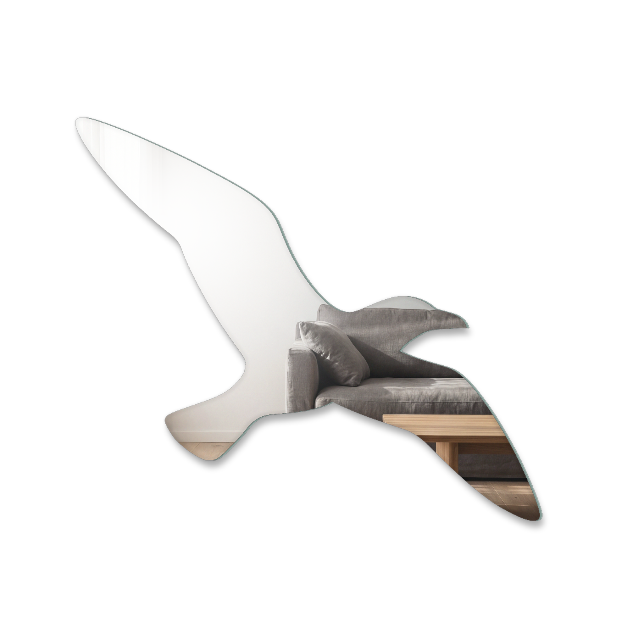 Miroir Mouette en vol