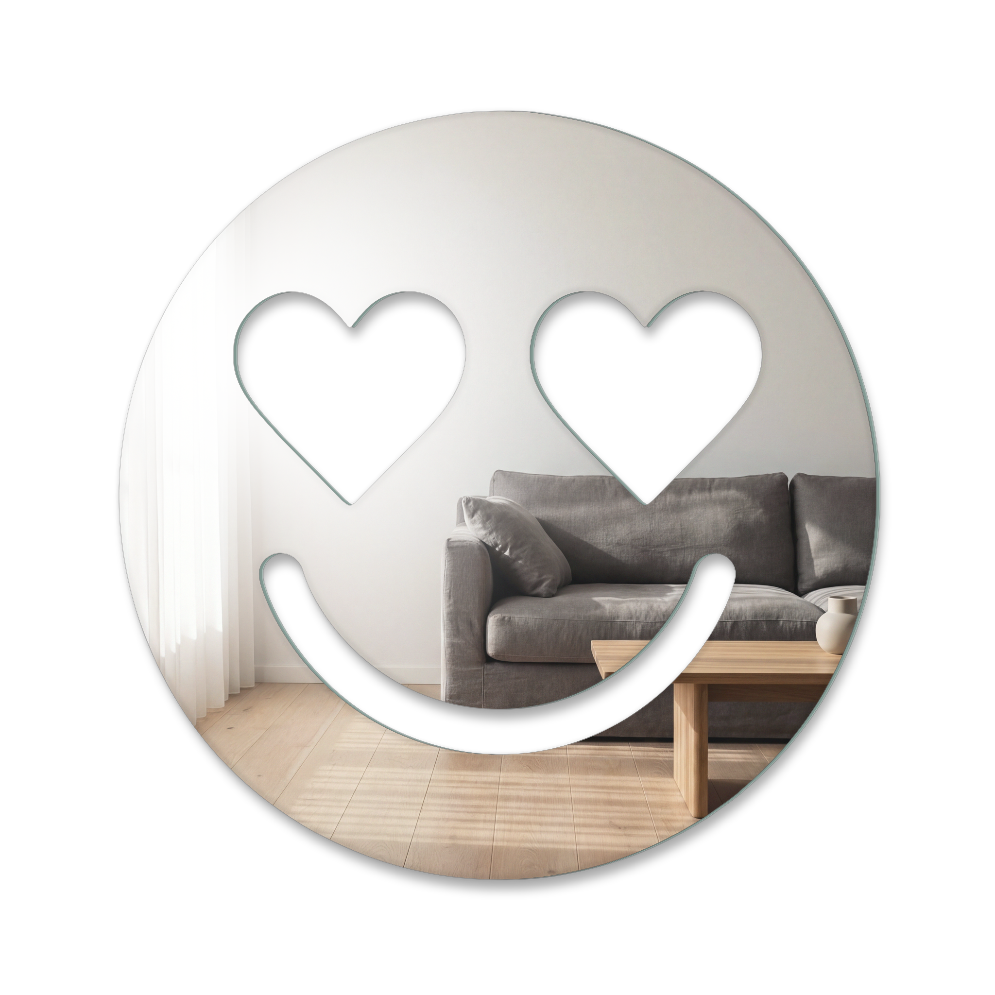 Miroir Smiley amoureux