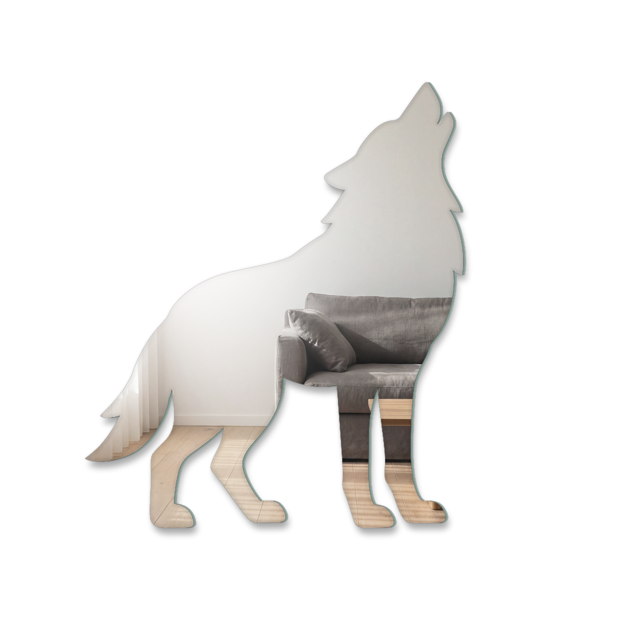 Miroir Loup hurlant