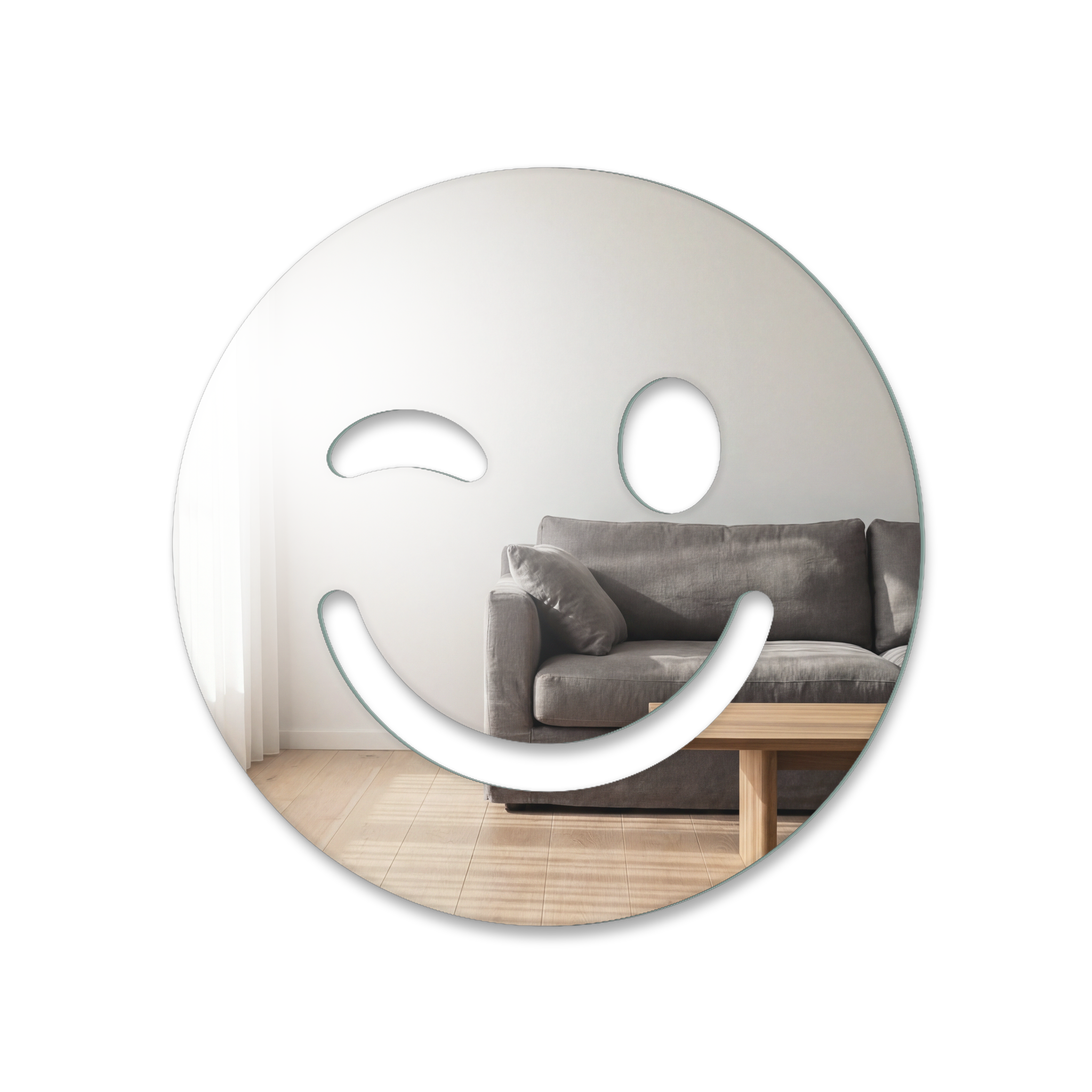 Miroir Smiley clin d’œil