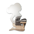 Miroir Femme-nuage