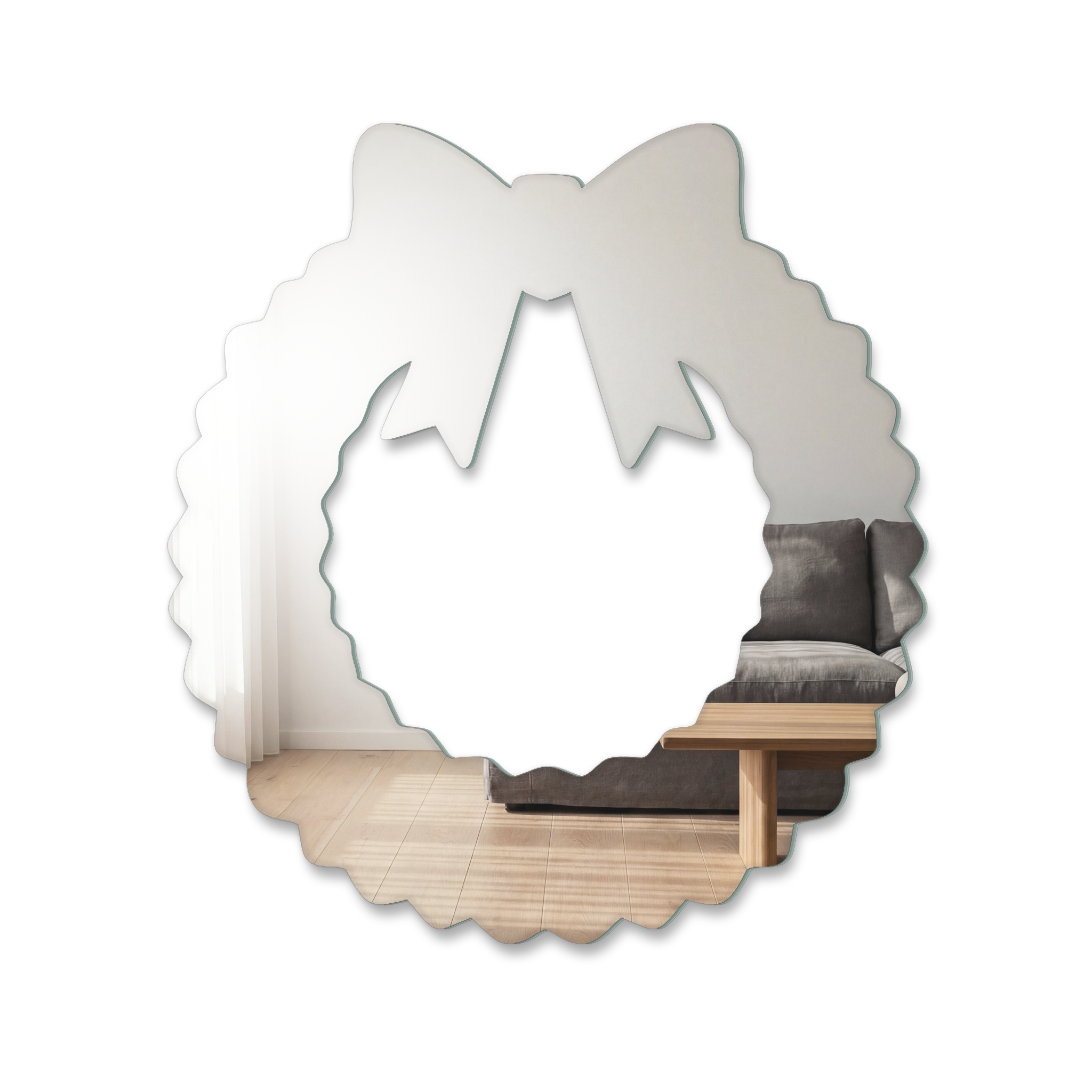 Miroir Couronne de noël