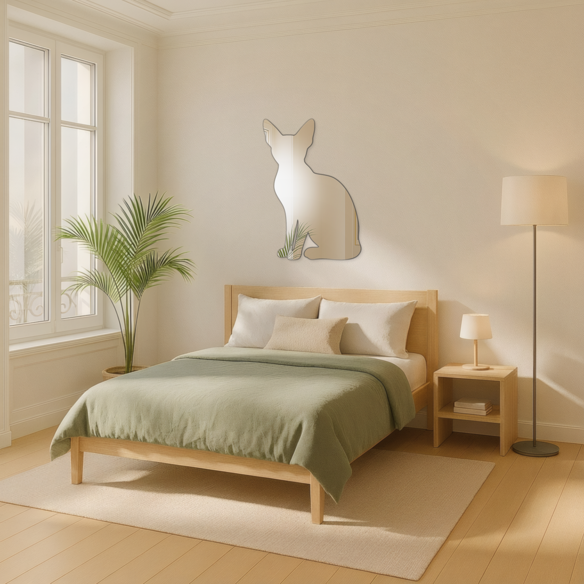 Miroir Chat Sphynx