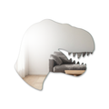 Miroir Tête de tyrannosaure